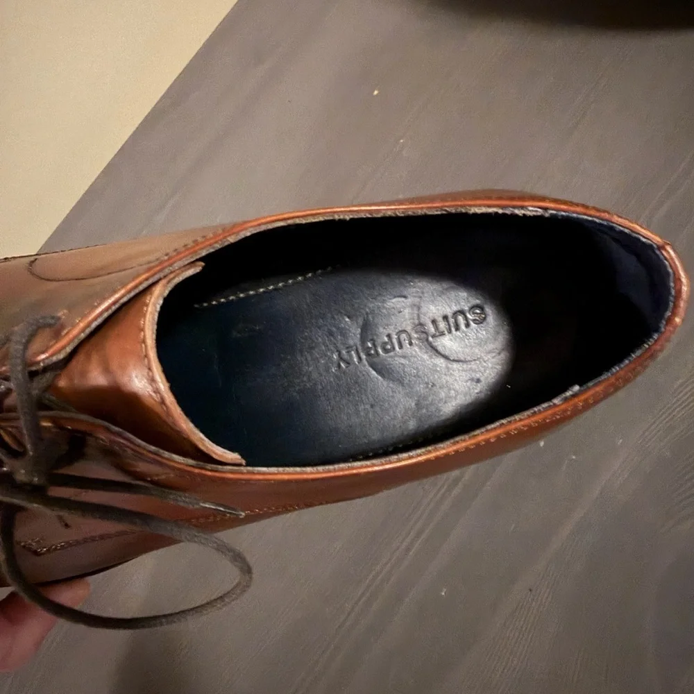 SuitSupply Men’s Italian Leather Lace Up Oxford Shoes